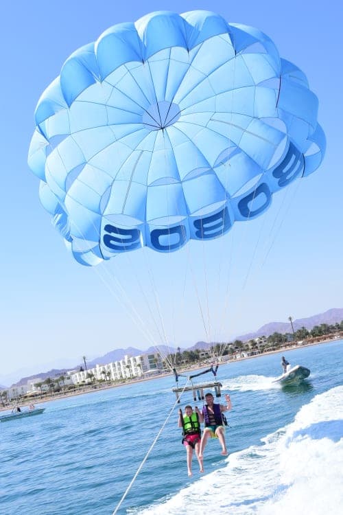 Parasailing Adventure Over the Red Sea