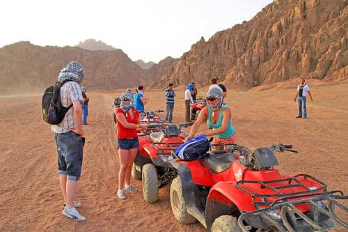 Sharm: Quad Bike, Camel Ride, Glass Bottom Boat, Parasailing & Banana Boat Mega Adventure