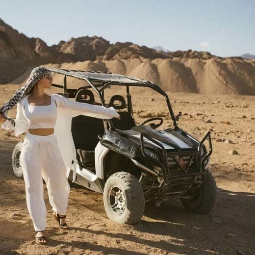 Super Safari 5 in1 ATV Desert Adventure, BBQ Dinner & Stargazing Experience from Sharm El Sheikh